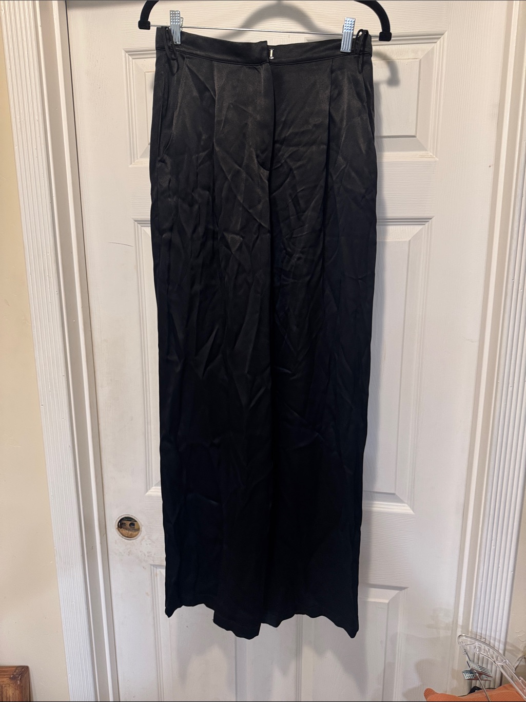 Selezza Of London Wide-Leg Satin Pants - Black — image 2 of 7
